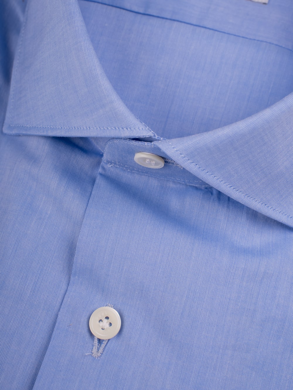 Classic Cotton Slim Fit Shirt in Blue