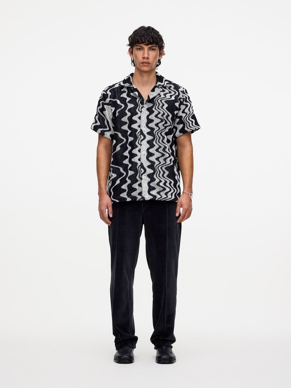 Cuba Terry Shirt in Nero Verve