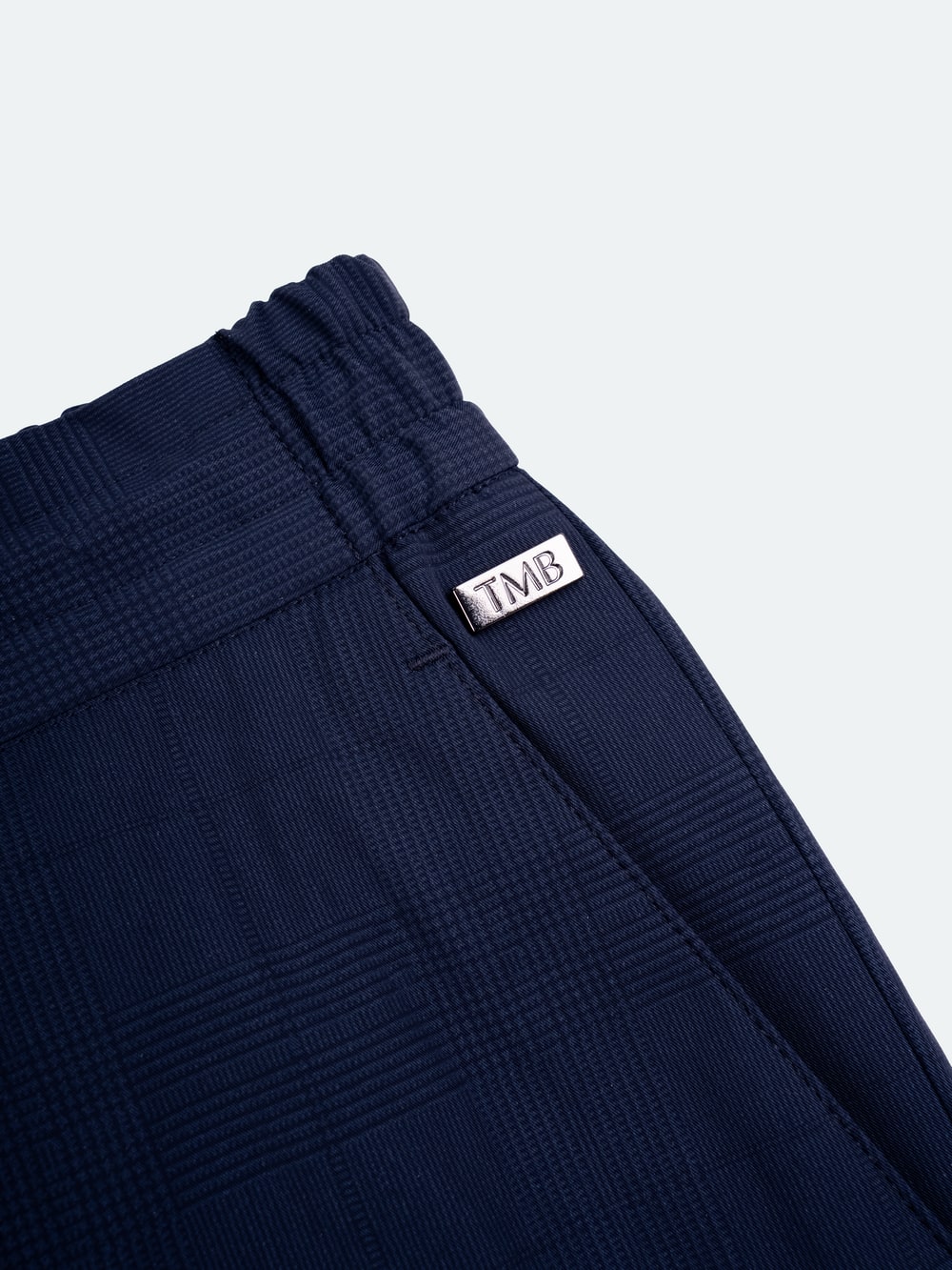 TMB Running Pants - Navy Glen Check