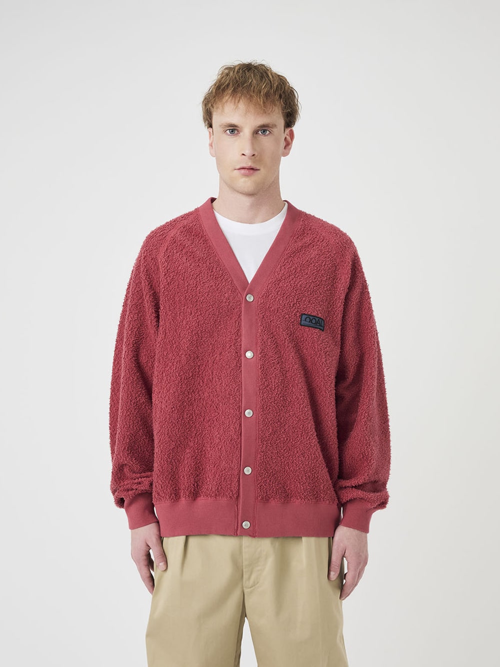 Nanamica - OOAL Sweat Cardigan - Dark Red