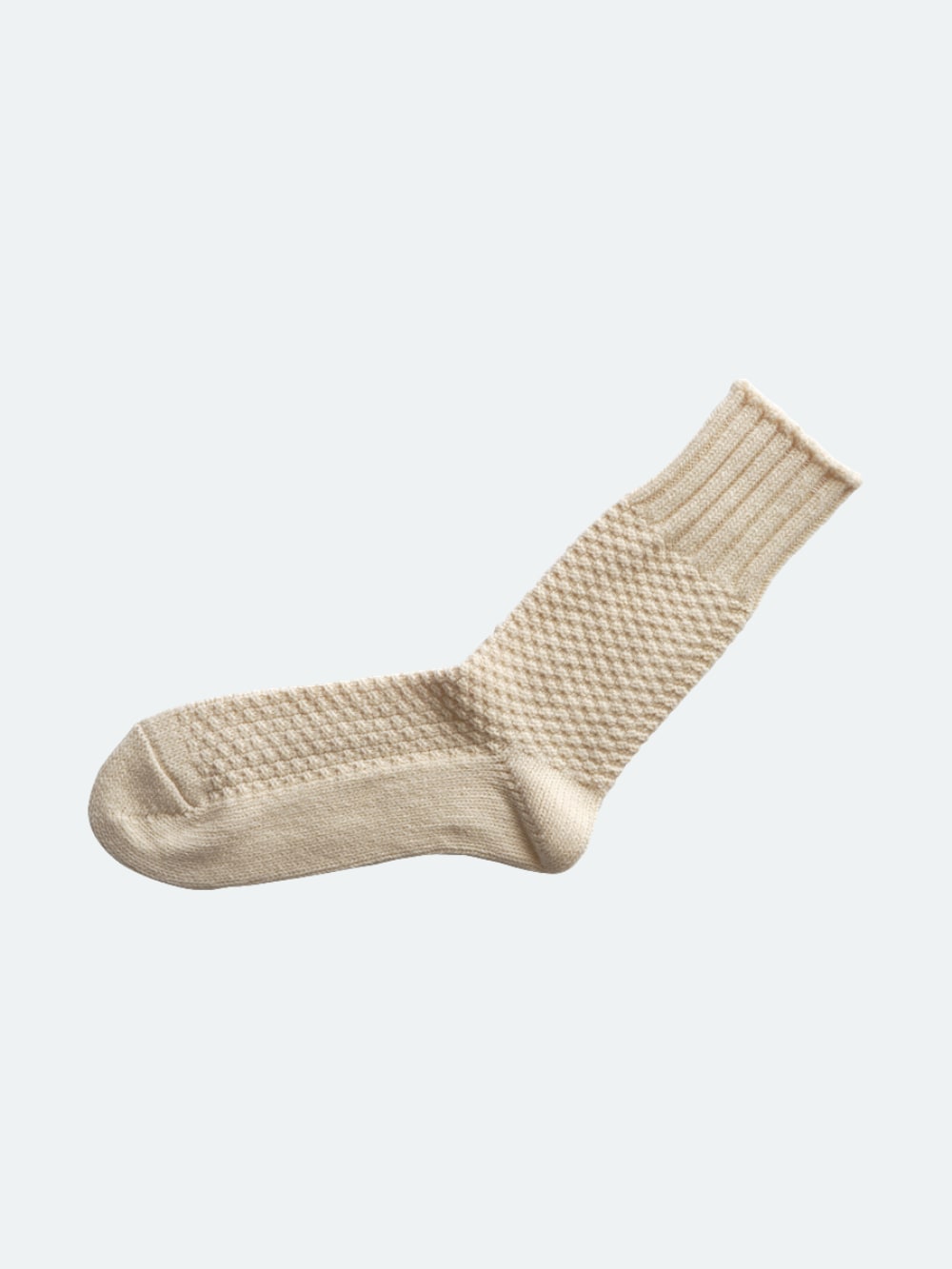 Nishiguchi Kutsushita - Wool Cotton Boot Socks - Ivory