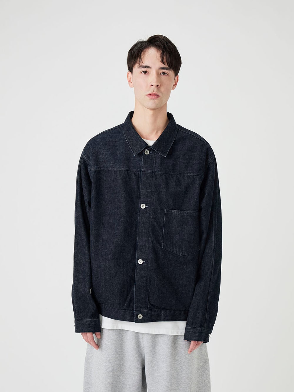 Short Denim Jacket - Indigo