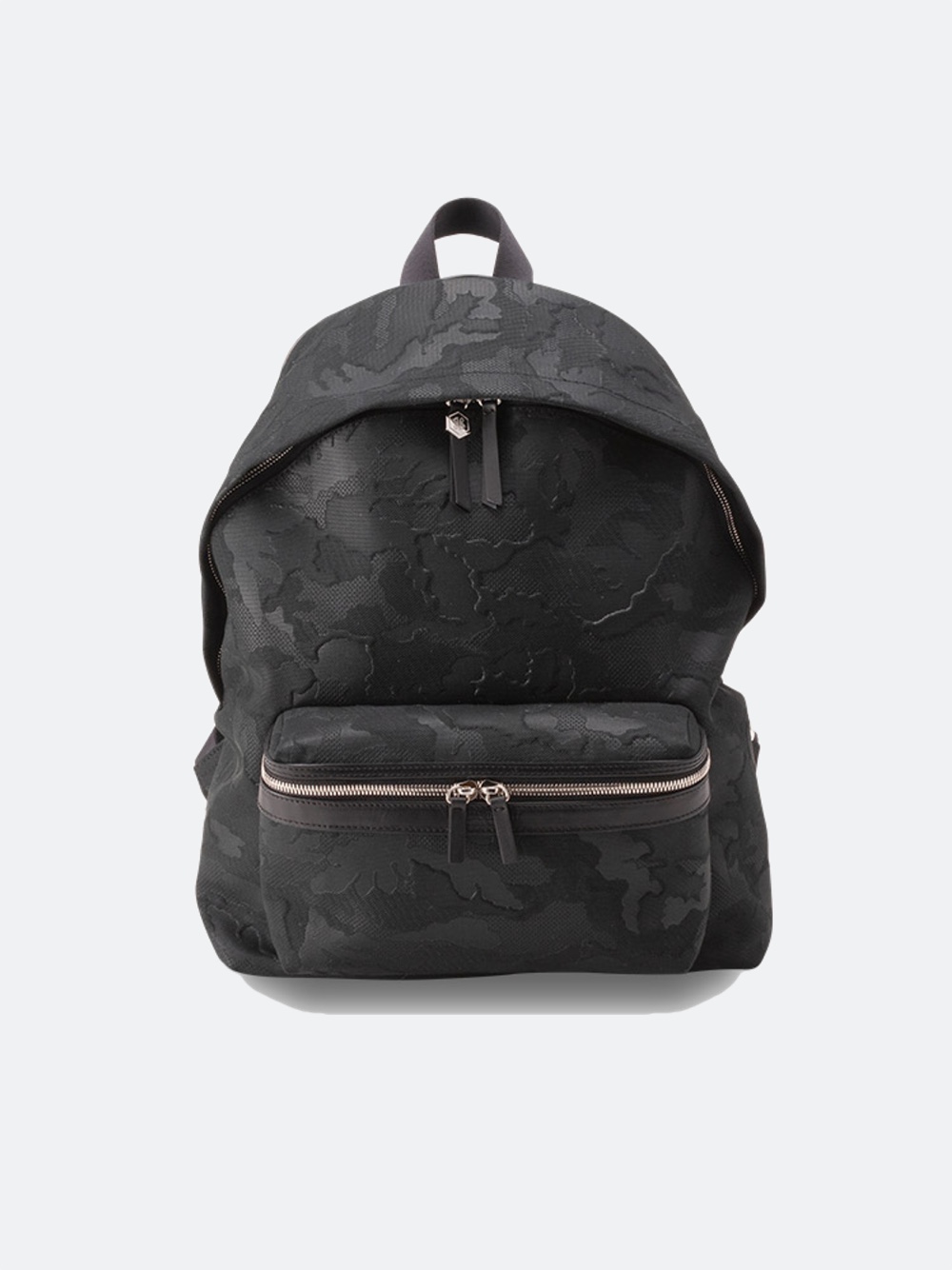 Gentil Bandit: Label Noir Canvas Backpack in Black | Gotengo Menswear