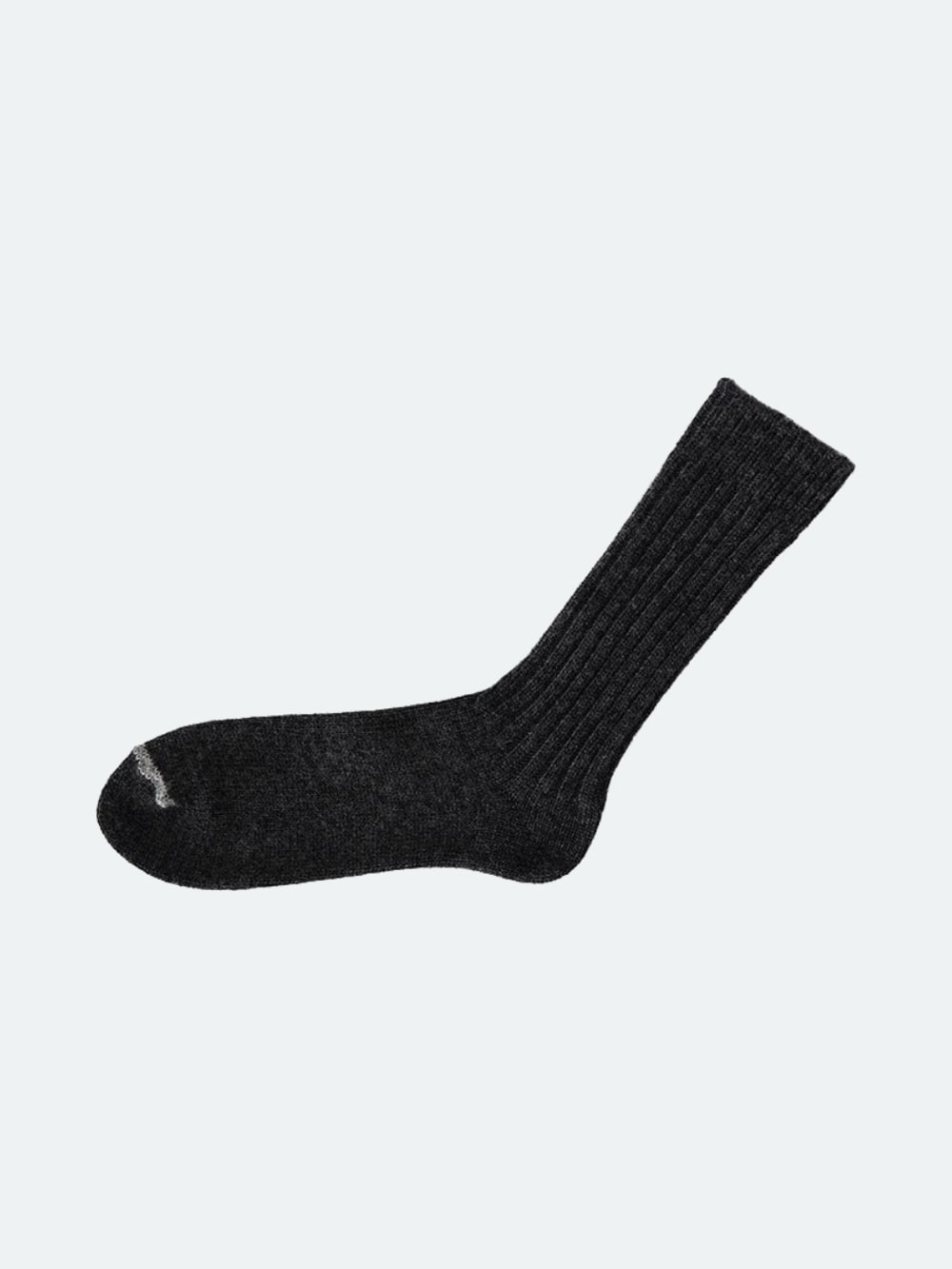 Nishiguchi Kutsushita - Wool Ribbed Socks - Charcoal