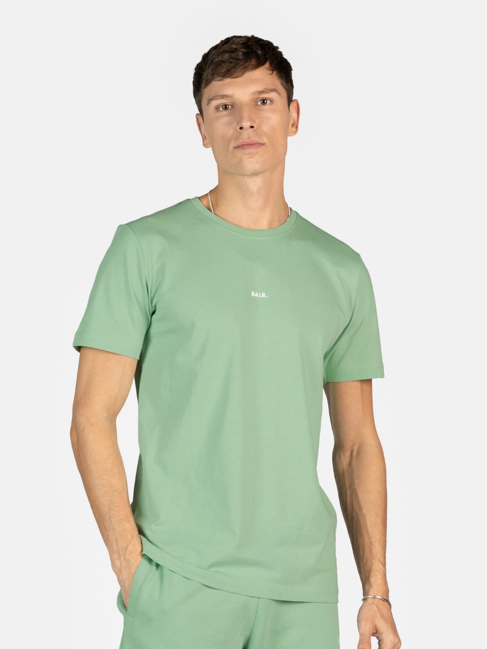 BALR. Brand Regular Fit T Shirt Quiet Green Gotengo Menswear