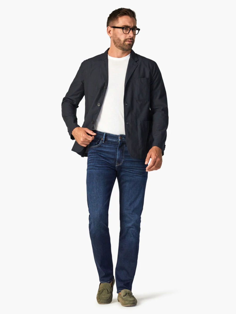 34 Heritage - Cool Tapered Leg Jeans in Dark Shaded Organic