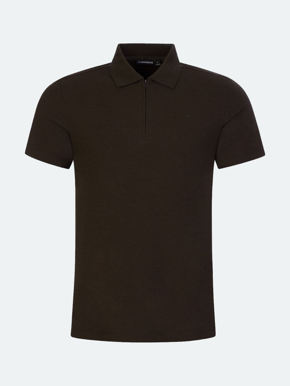J.Lindeberg - Troy Quarter Zip Polo Shirt - Seaweed Green