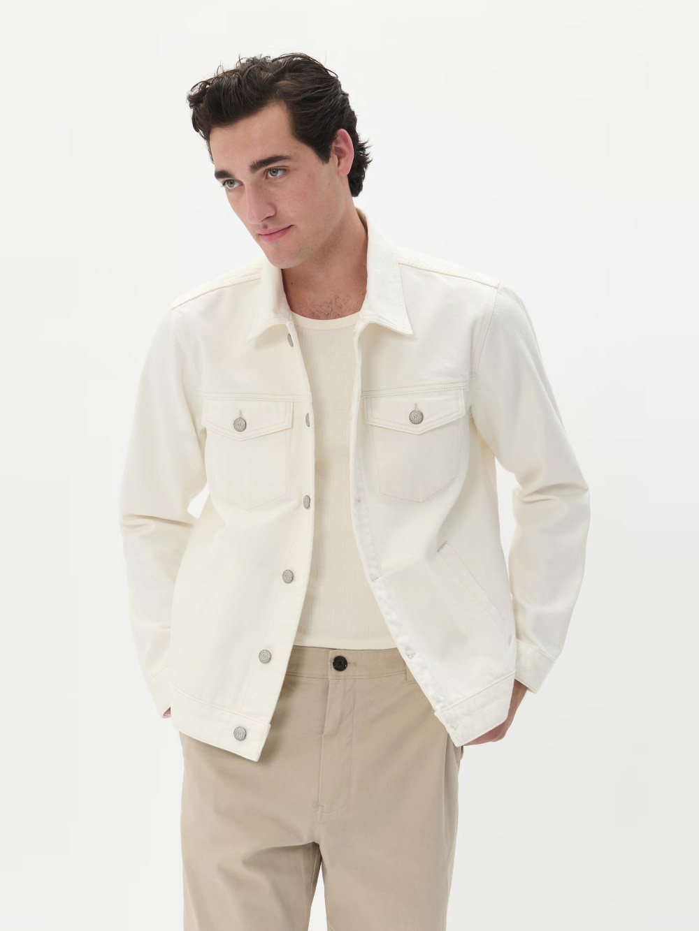 Matinique - Macallan M73 Casual Denim Jacket - Off White