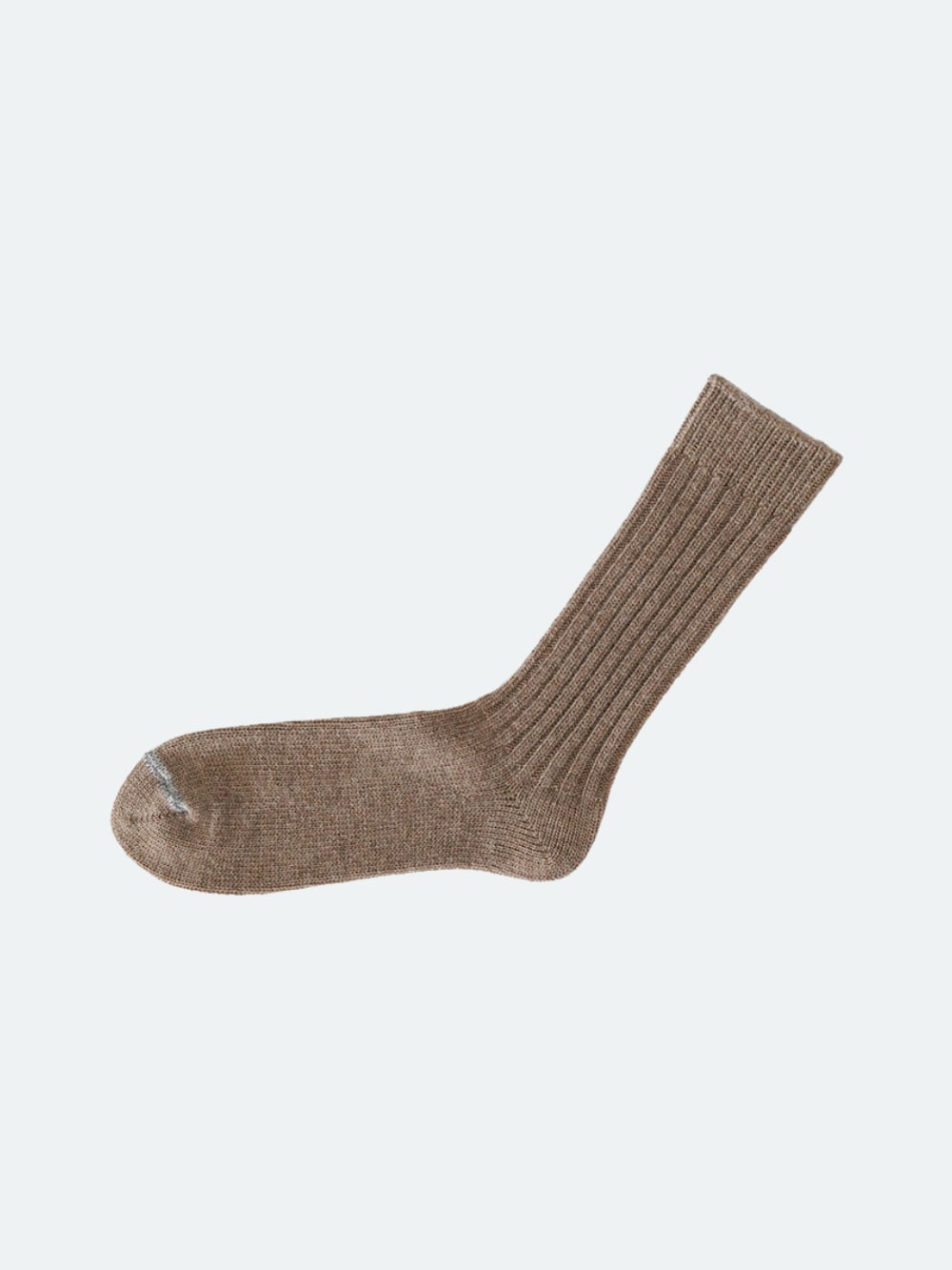 Nishiguchi Kutsushita - Wool Ribbed Socks - Beige