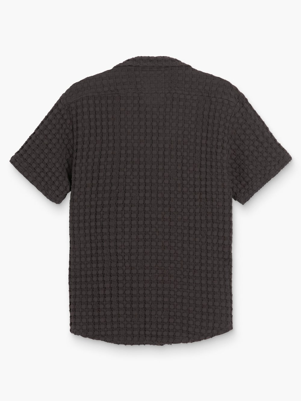 Cuba Waffle Shirt in Nearly Black