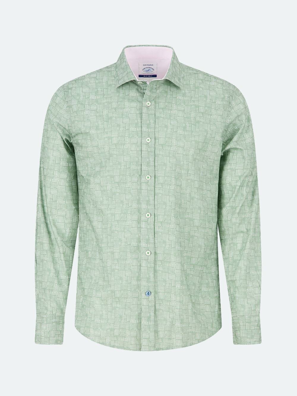 A Fish Named Fred - Watercolour Stripes Shirt in Thyme