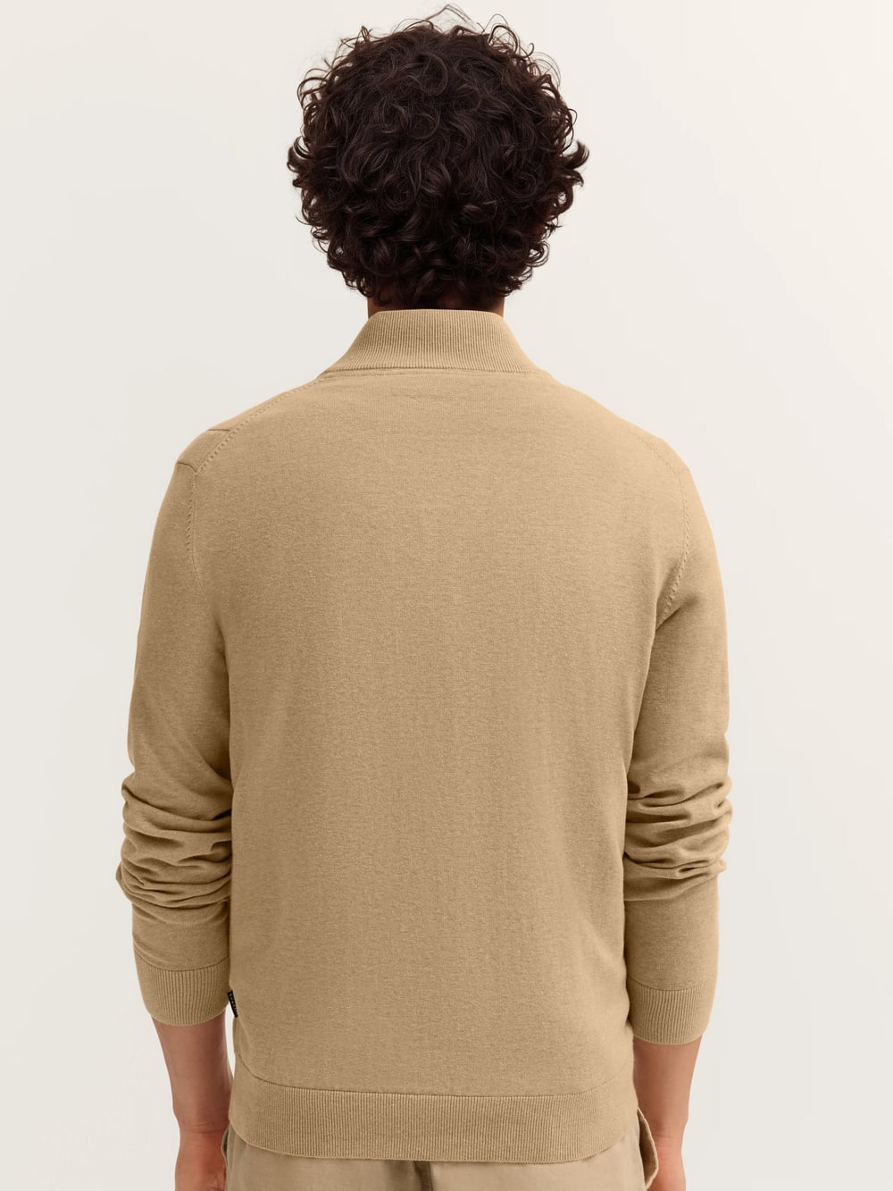 Textured Cardigan in Beige
