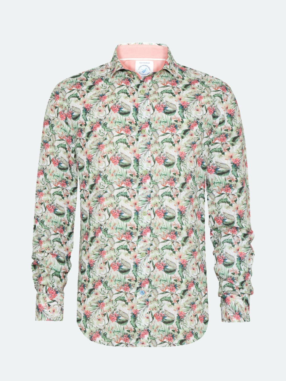 A Fish Named Fred - Floral Shirt in Light Green