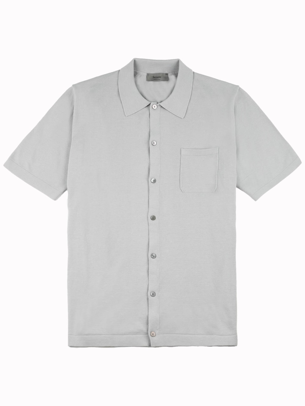 Ferrante - Cotton Crepe Knit Shirt - Grey