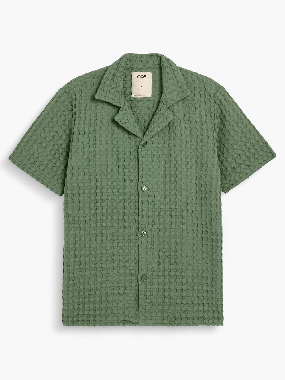 OAS - Cuba Waffle Shirt in Green