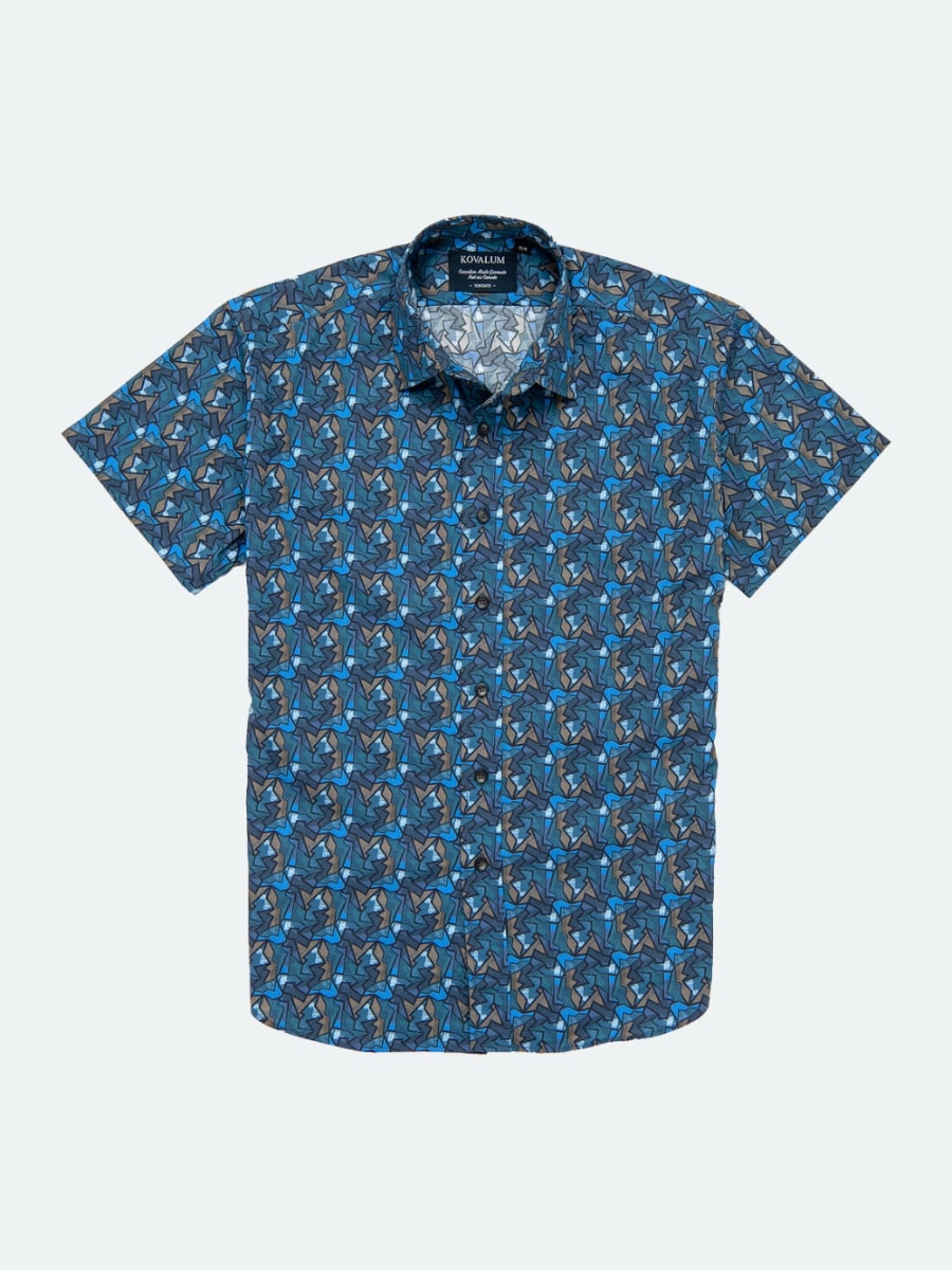 Kovalum - Art - Blue Art Deco Print