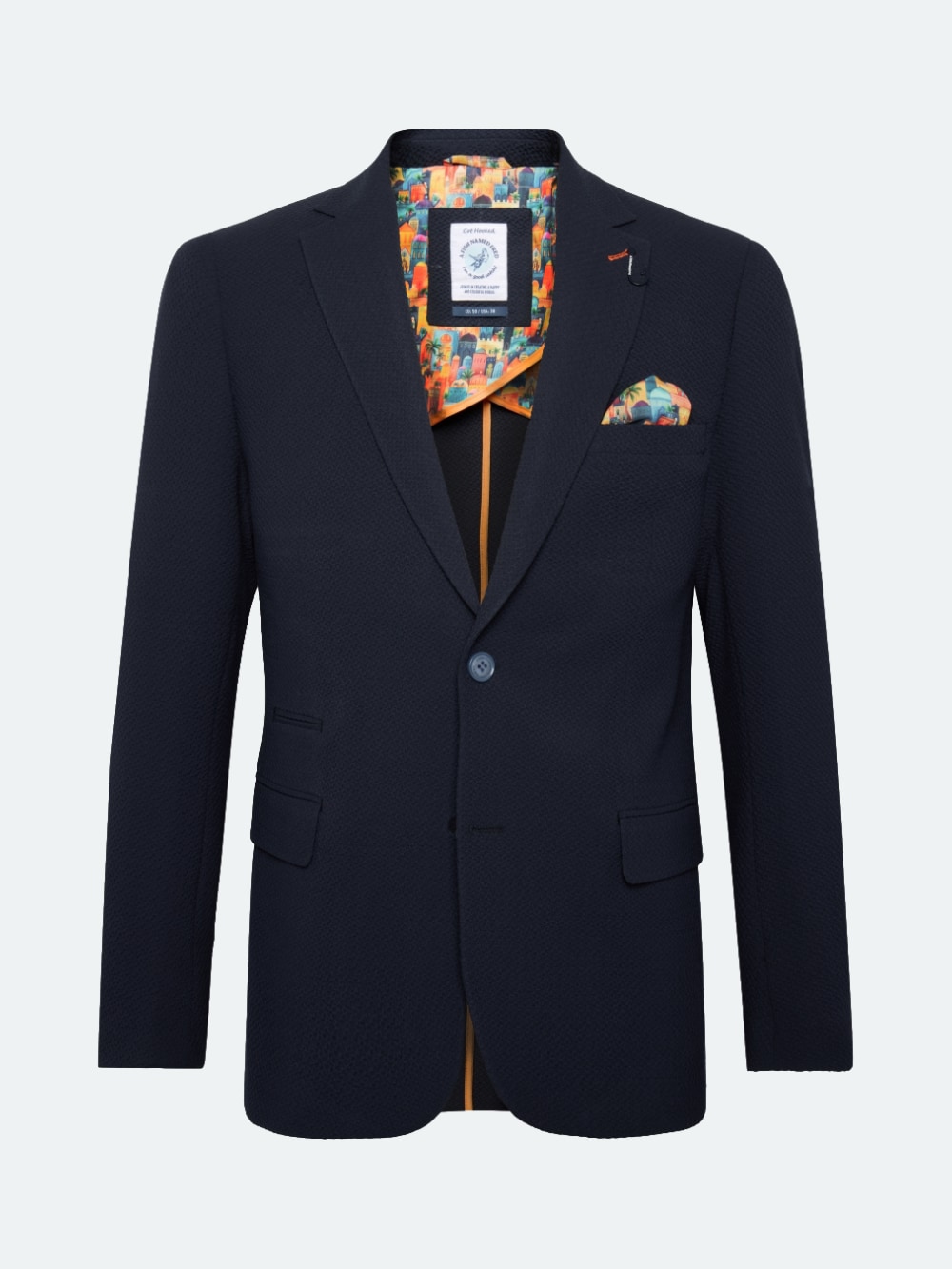 A Fish Named Fred - Small Bubble Blazer in Navy