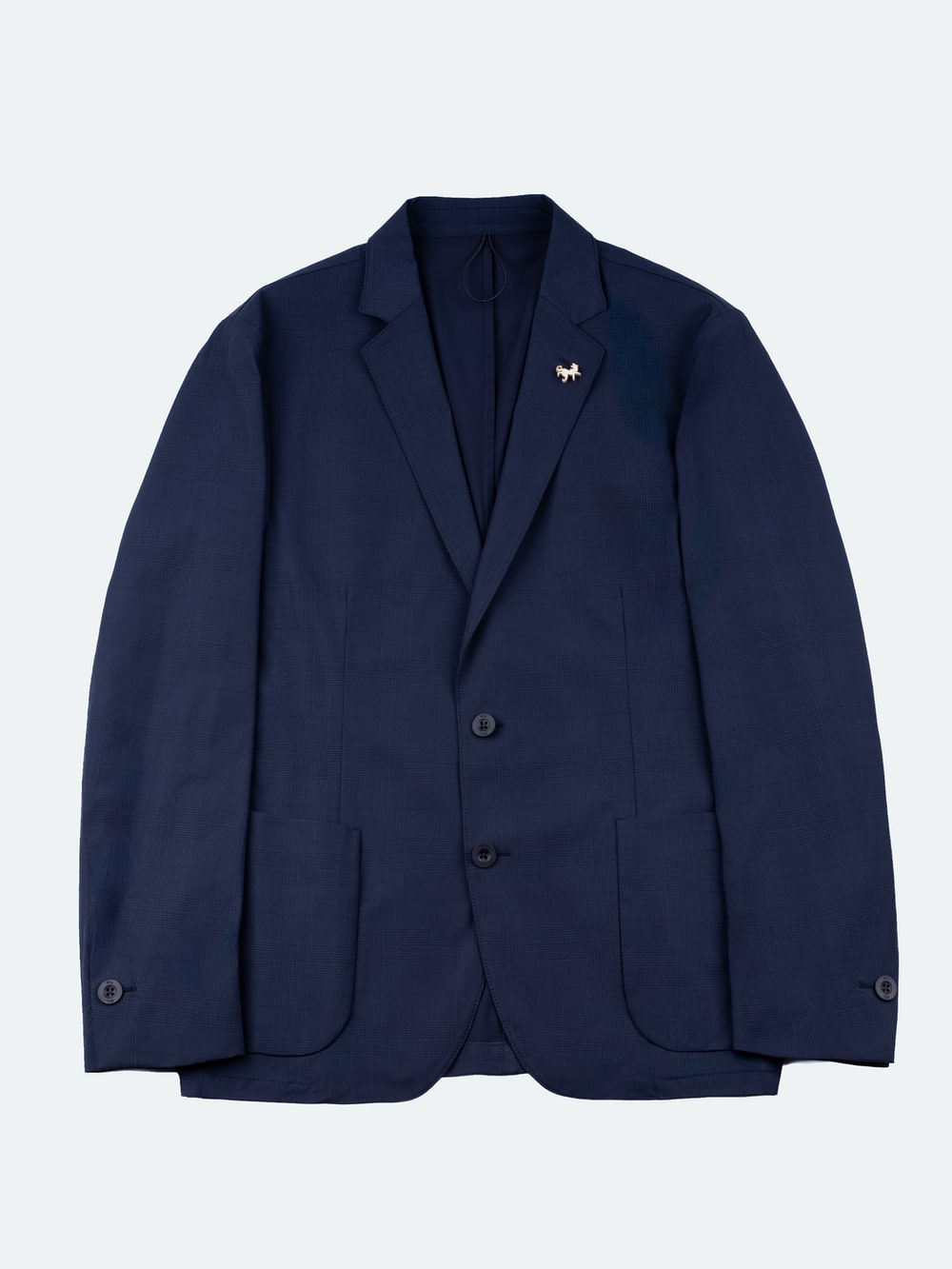 Tombolini - TMB Running Blazer - Navy Glen Check