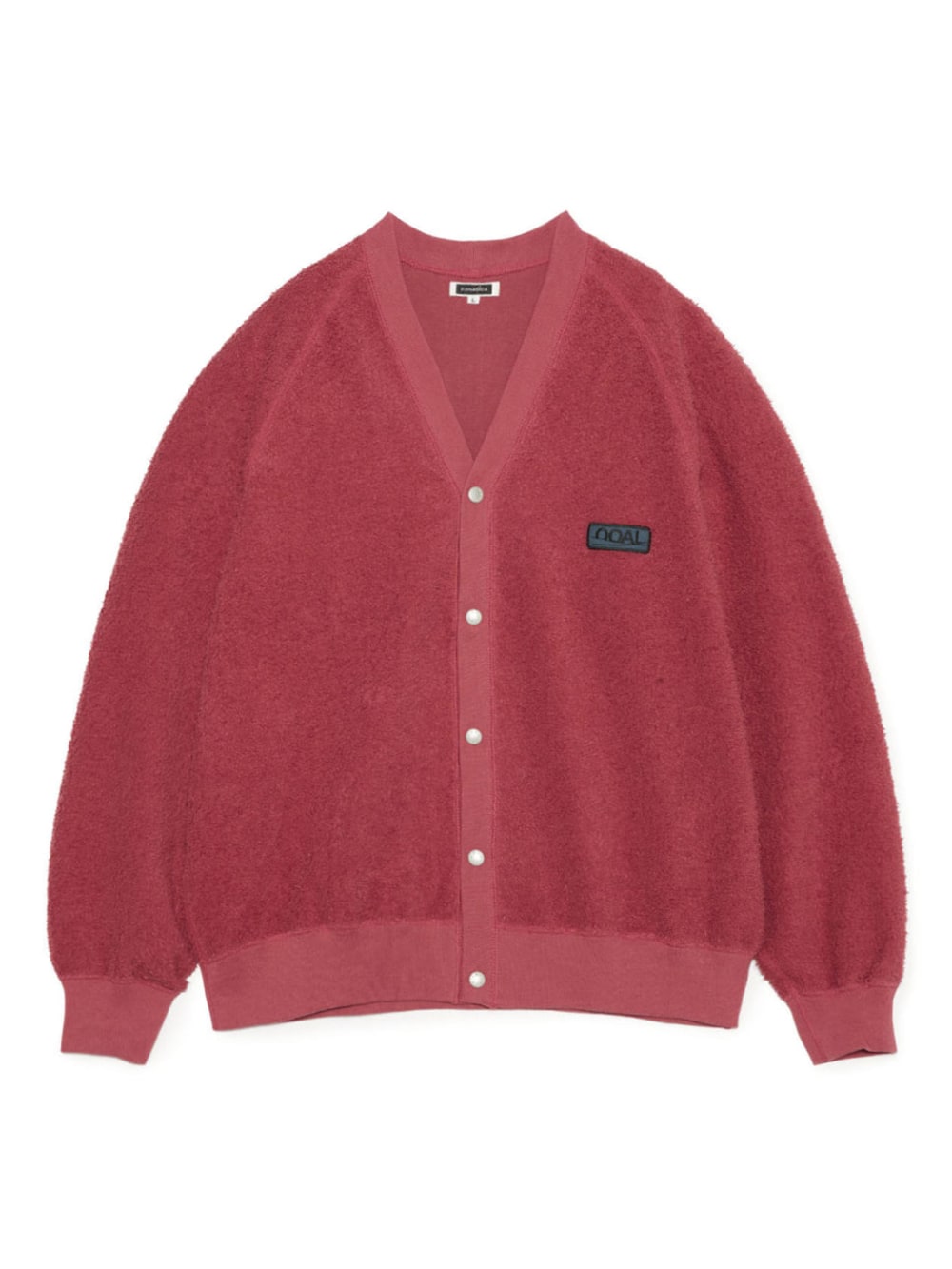 OOAL Sweat Cardigan - Dark Red