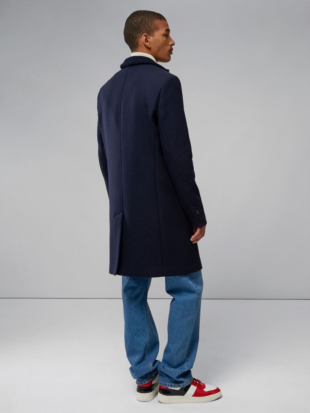 [Ⓜ︎asako様]OVERCOAT Melton Notch Coat NAVY Ⓜ︎asako様]OVERCOAT Melton Notch Coat NAVY