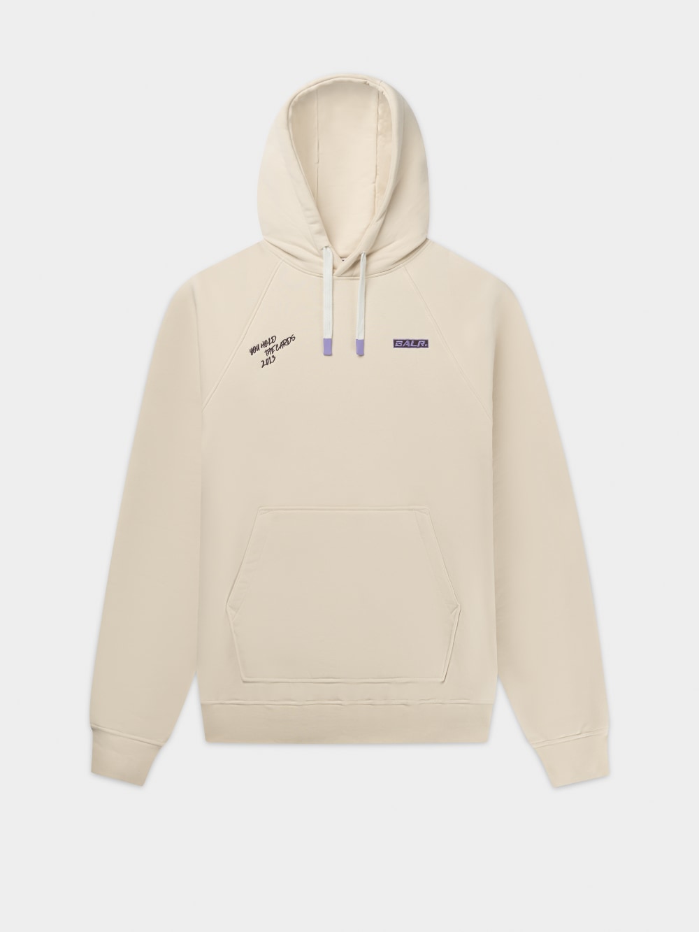 BALR. The Club Box Fit Hoodie White Swan