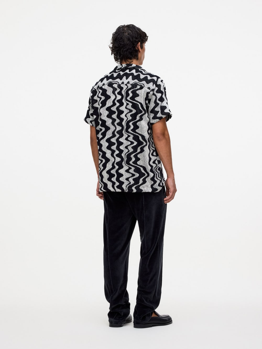 Cuba Terry Shirt in Nero Verve