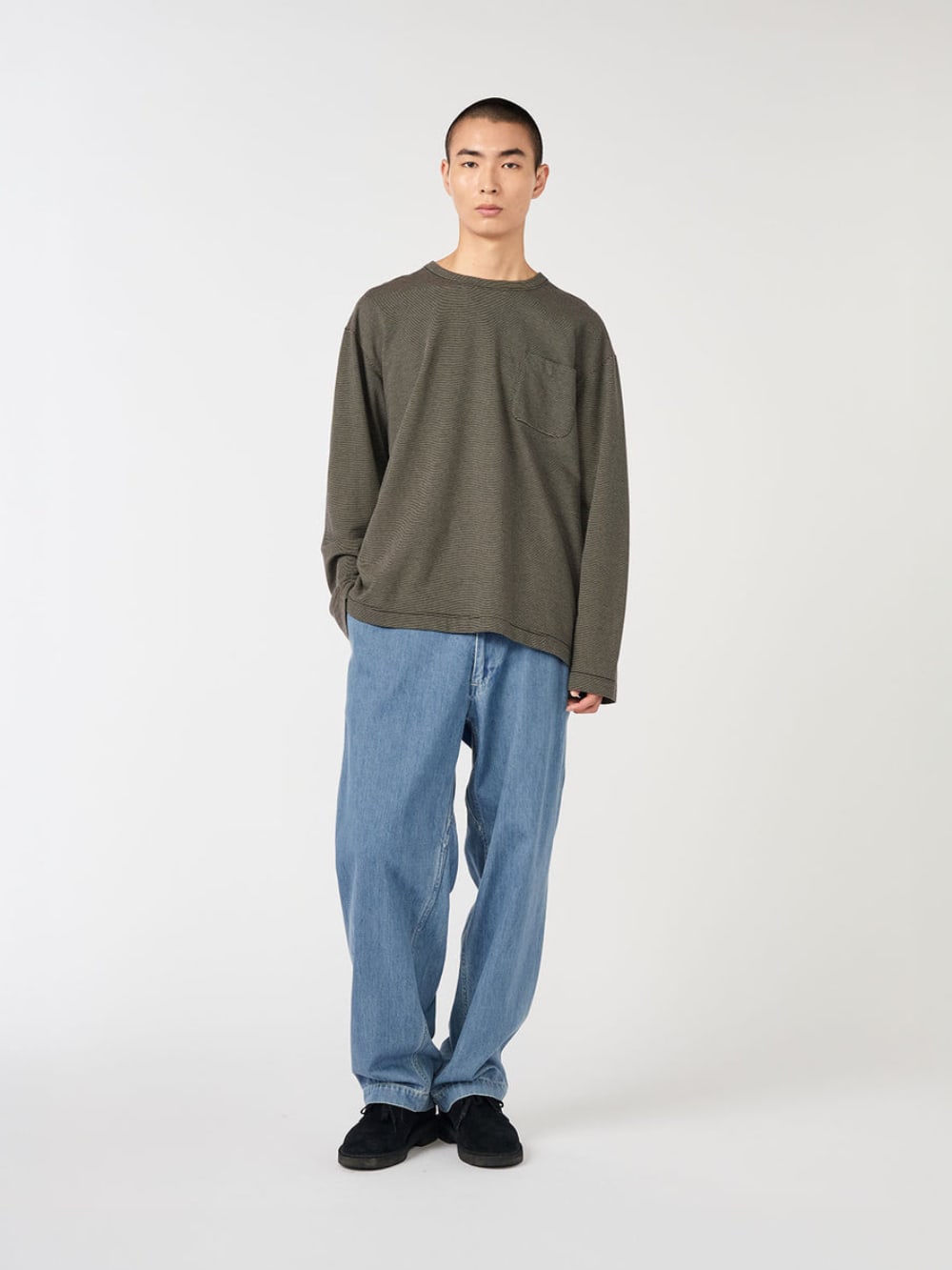 Wide Denim Pants - Light Indigo