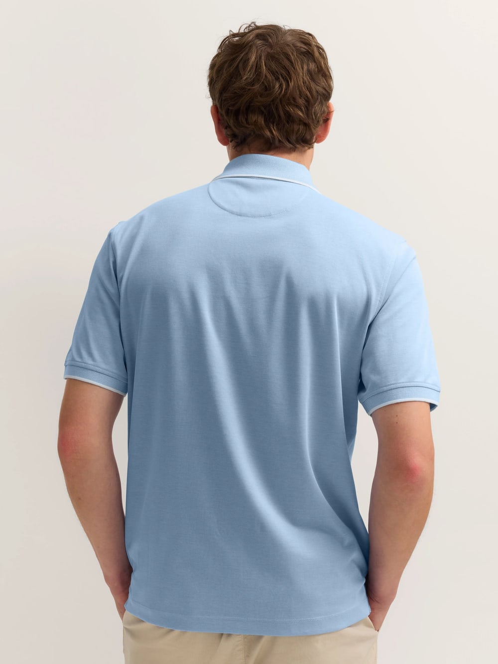 Modern Polo in Light Blue