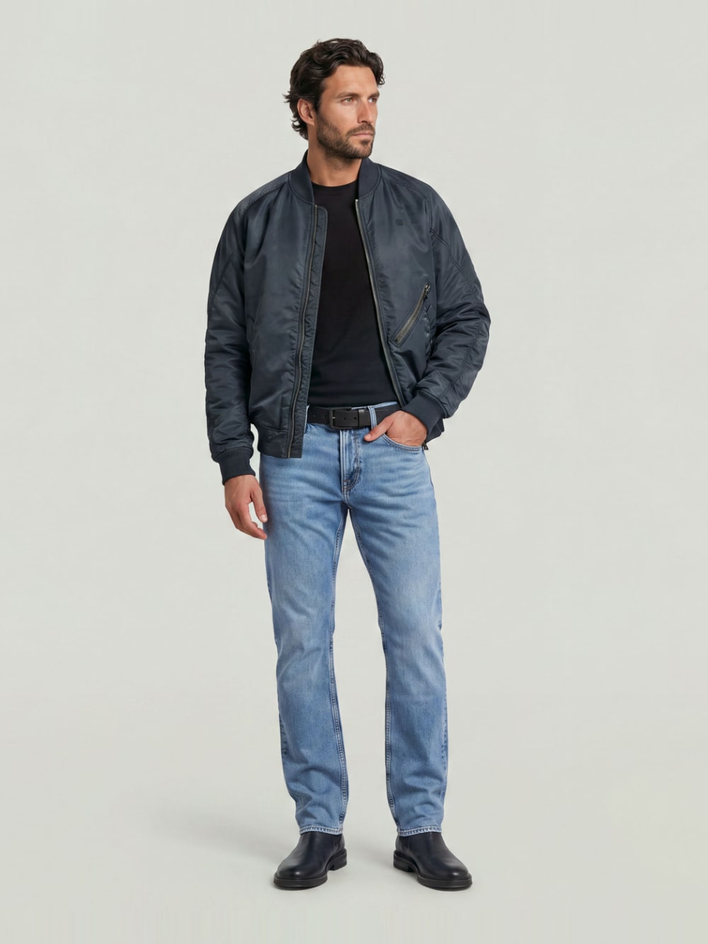 G-Star Raw - Mosa Straight Jeans - Faded Sea Point Blue