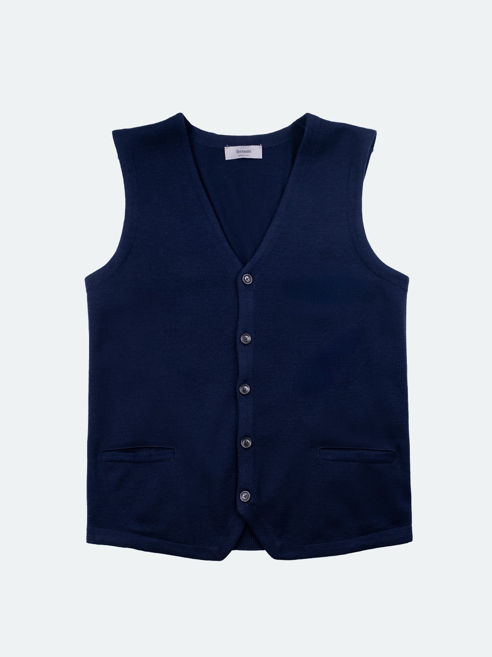 Ferrante - Knit Waistcoat - Navy