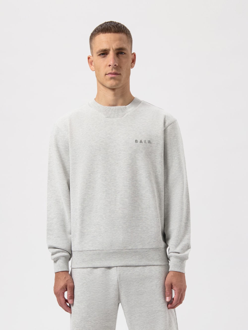 BALR. スウェットシャツ logo-crewneck-2 BALR. Monogram Embro Regular Fit Crewneck Jet Black/Phantom