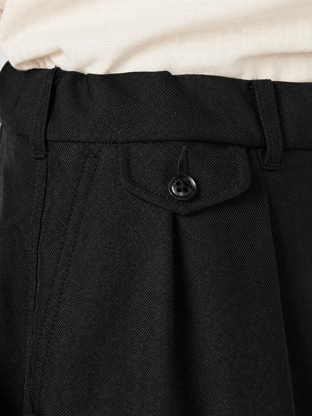 Polyester Twill Club Pants - Black