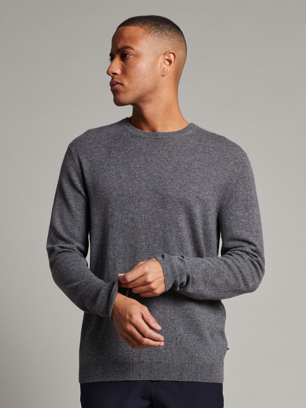 Matinique - Mordy Cashmere Knit - Medium Grey Melange