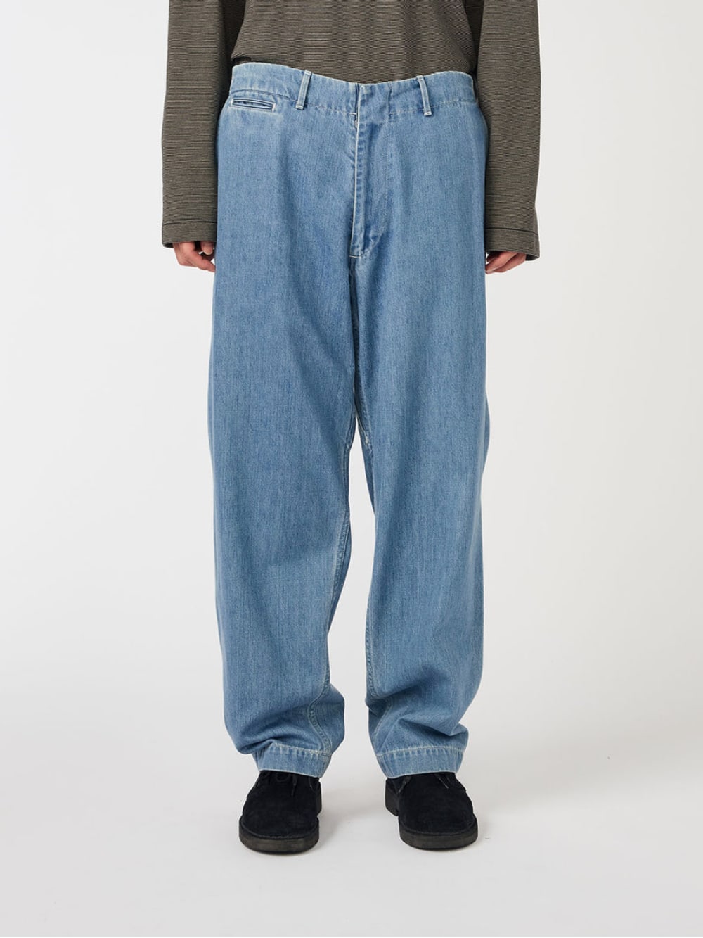 Wide Denim Pants - Light Indigo