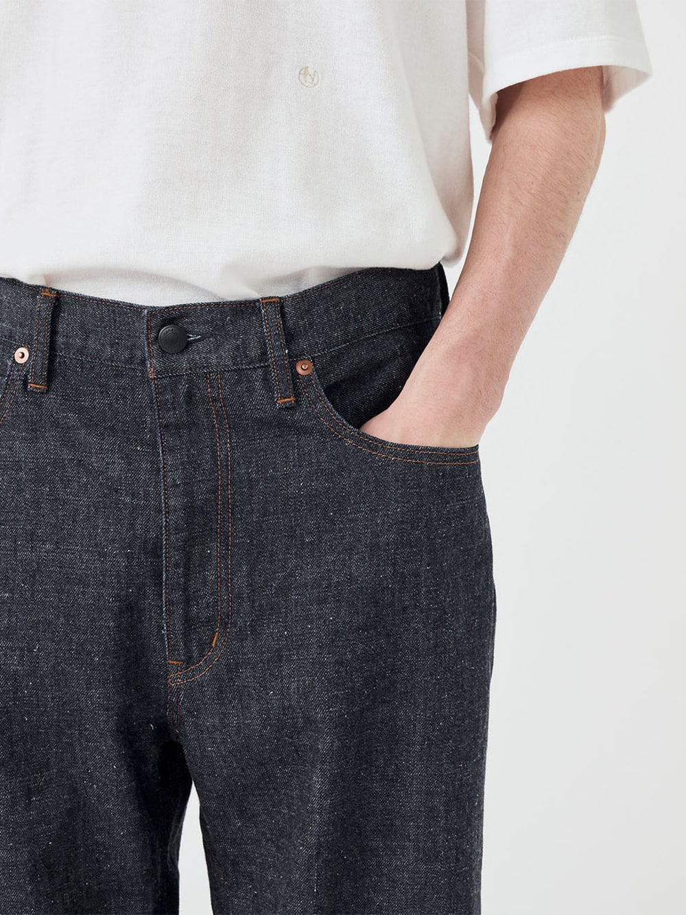 Selvage Denim Straight Pants - Indigo