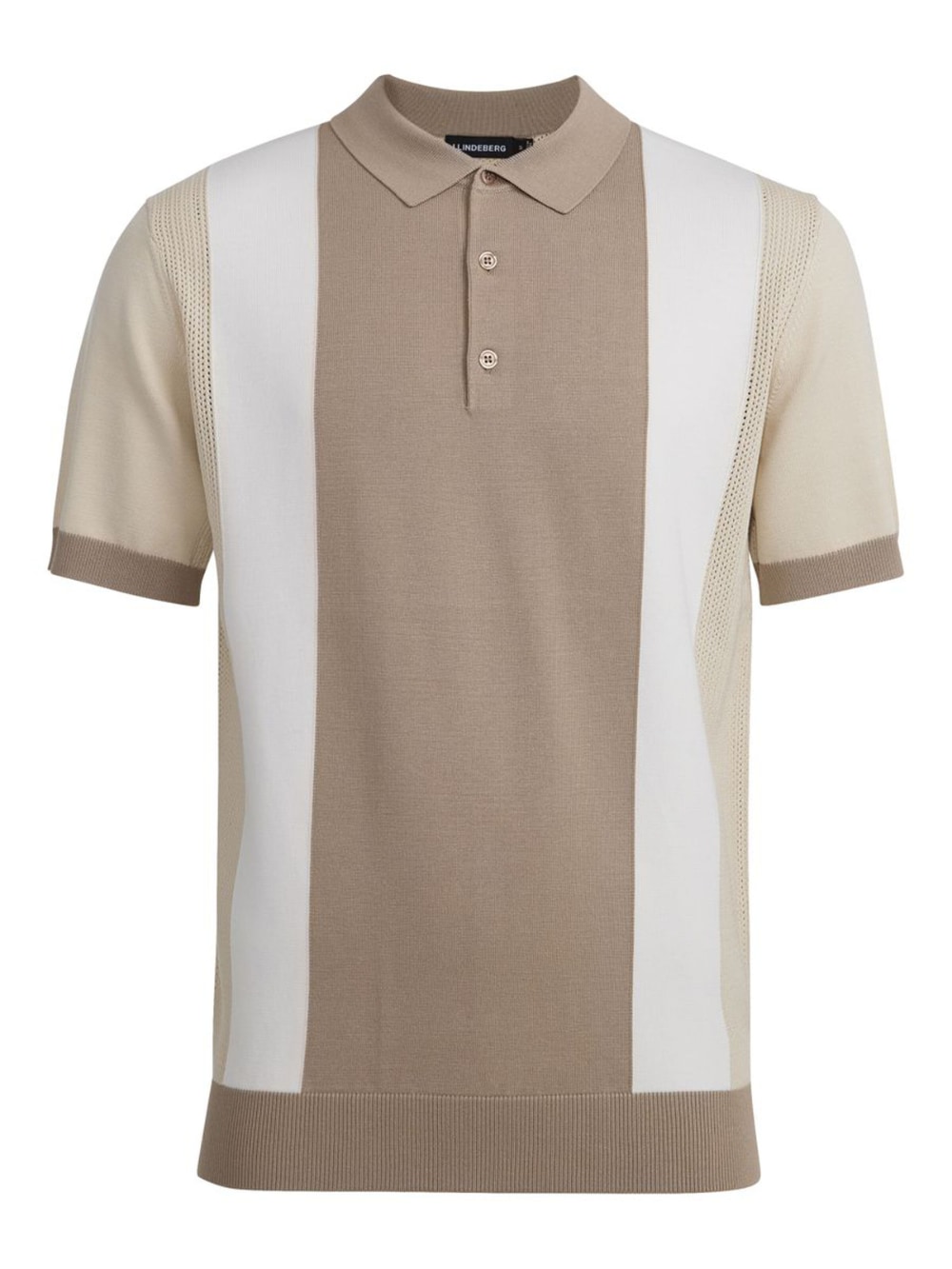 J.Lindeberg: Rey Striped Polo Shirt - Batique Khaki | Gotengo Menswear