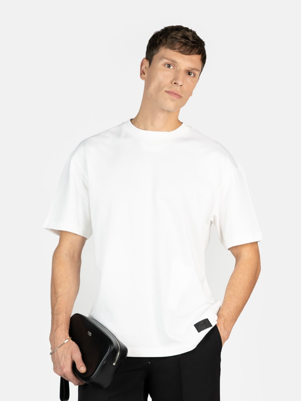 BALR. - BALRXI Box Fit Silk Blend T Shirt - Bright White