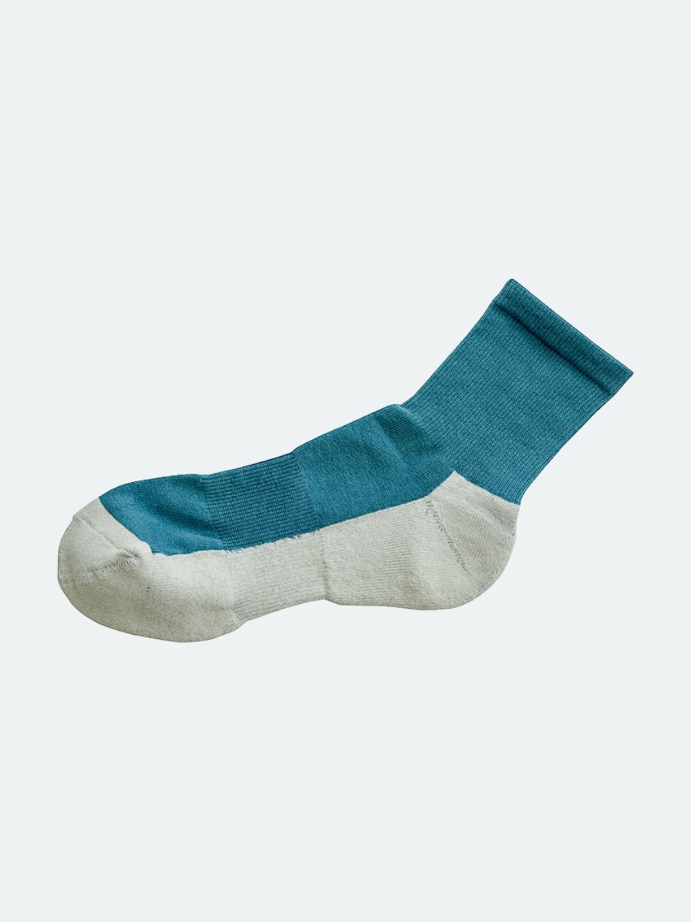 Nishiguchi Kutsushita - Cotton Cashmere Walking Socks - Lake Blue