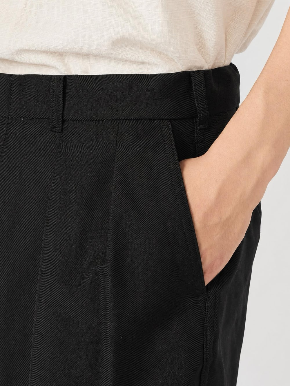 Polyester Twill Club Pants - Black