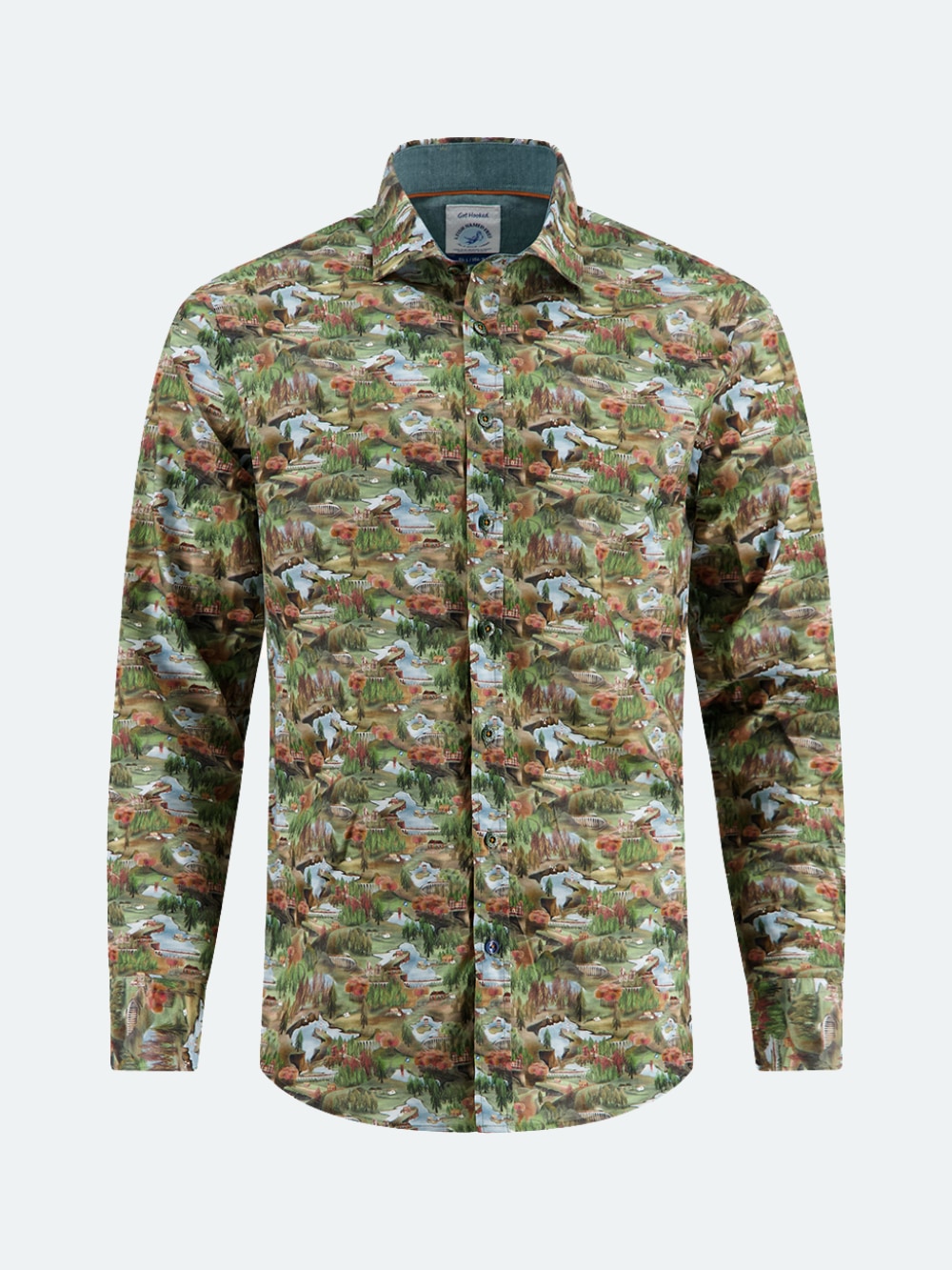 A Fish Named Fred - Landscapes Shirt in Hedge Green