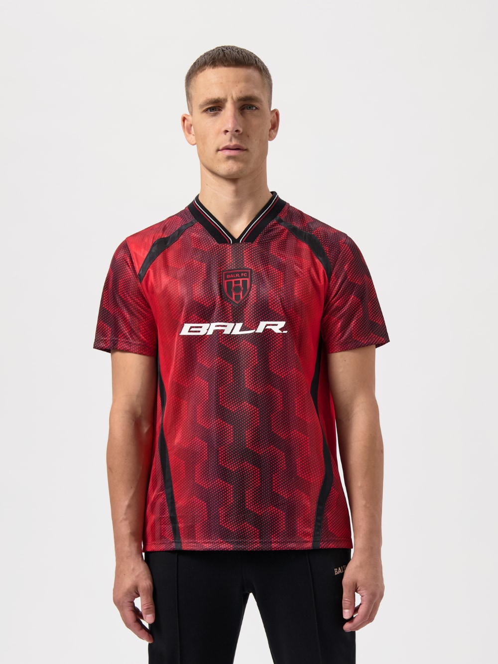 BALR. - Hex Football Jersey - Salsa Red