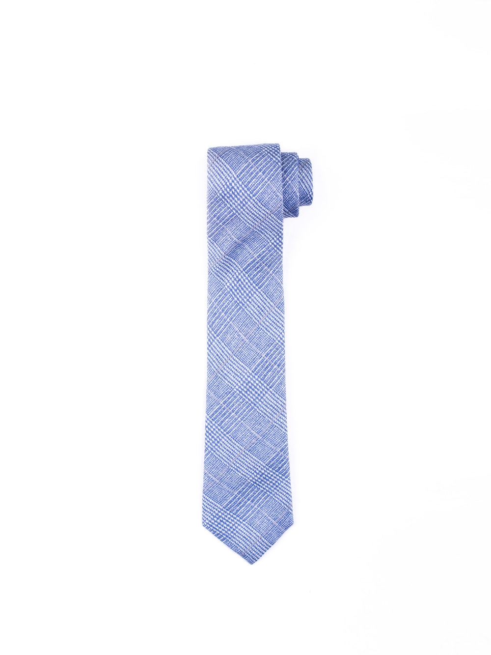 Gierremilano - Prince of Wales Matte Tie in Blue