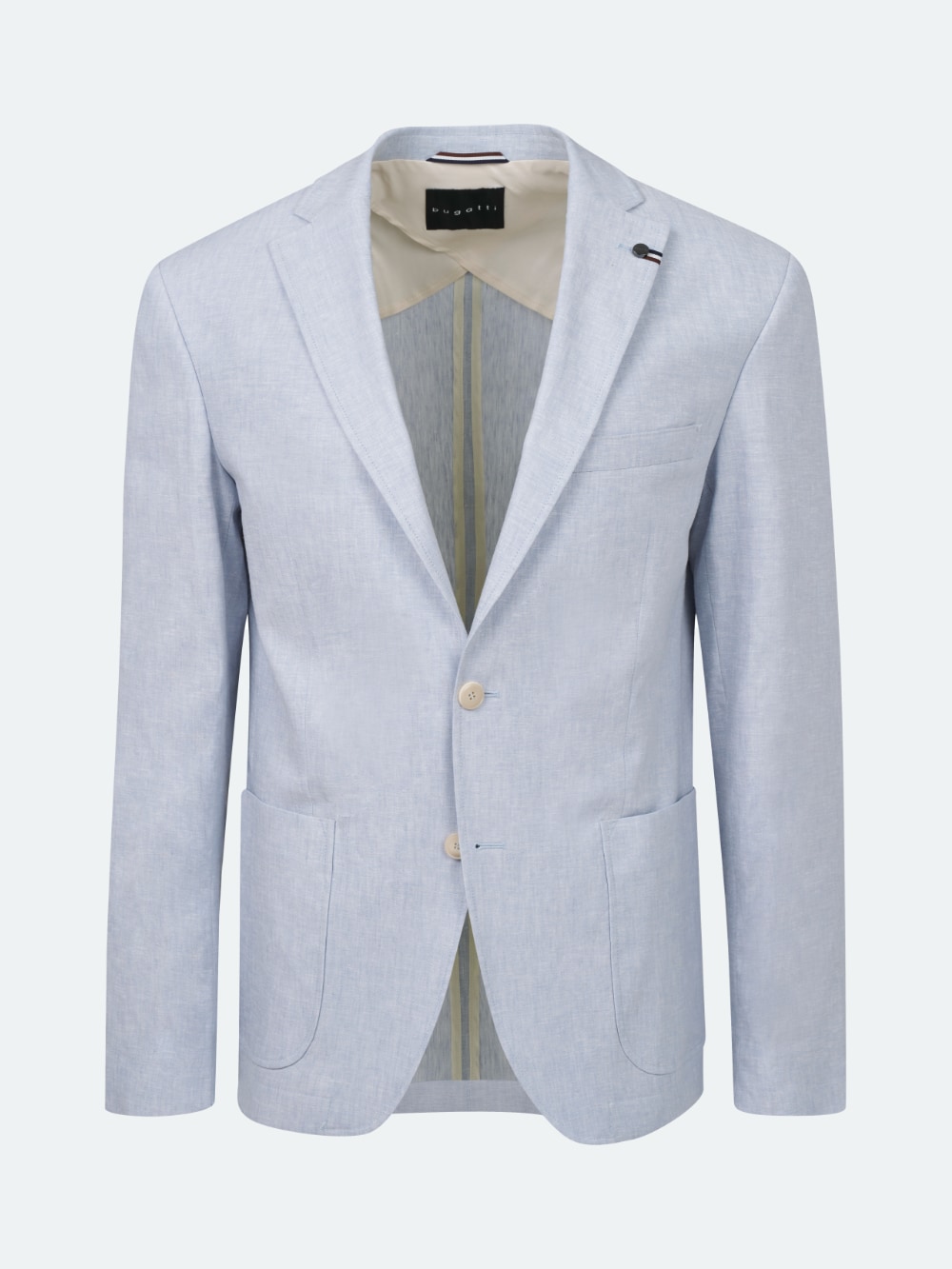 Bugatti - Linen Blend Blazer in Blue-Grey
