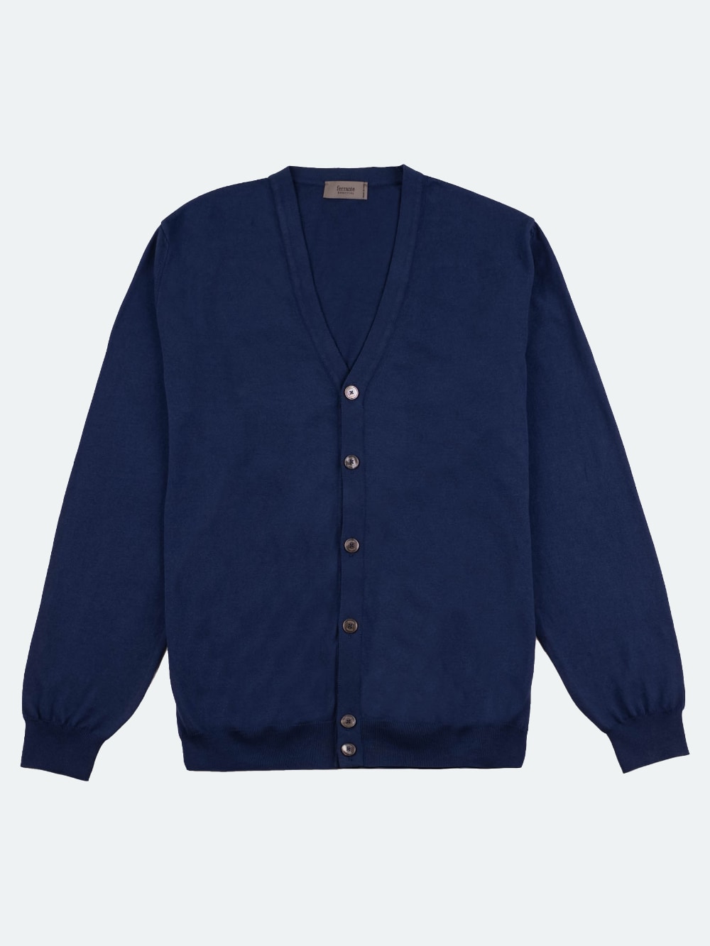 Ferrante - Cotton Cardigan - Bright Blue