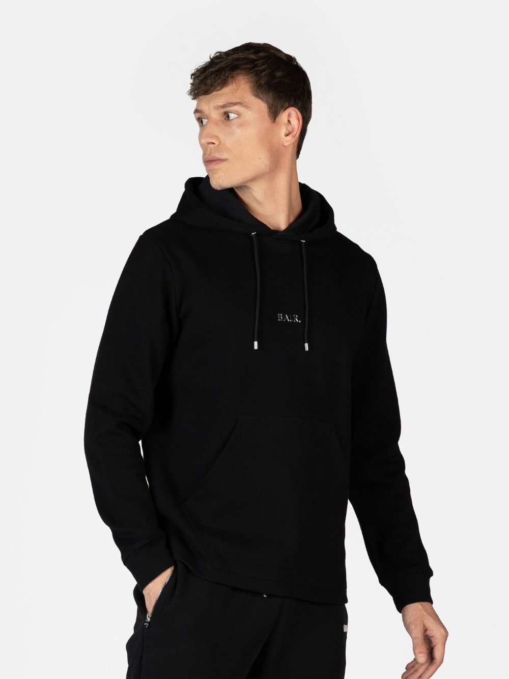 BALR. Q Series Regular Fit Hoodie Jet Black