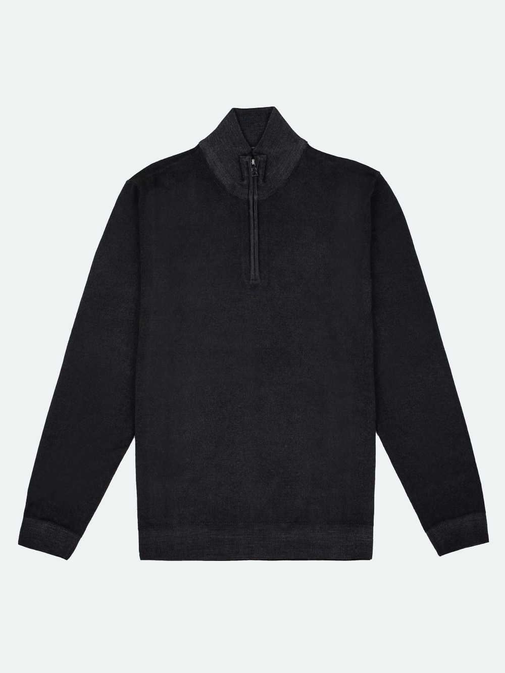 Ferrante - Serafino Quarter Zip Sweater - Black
