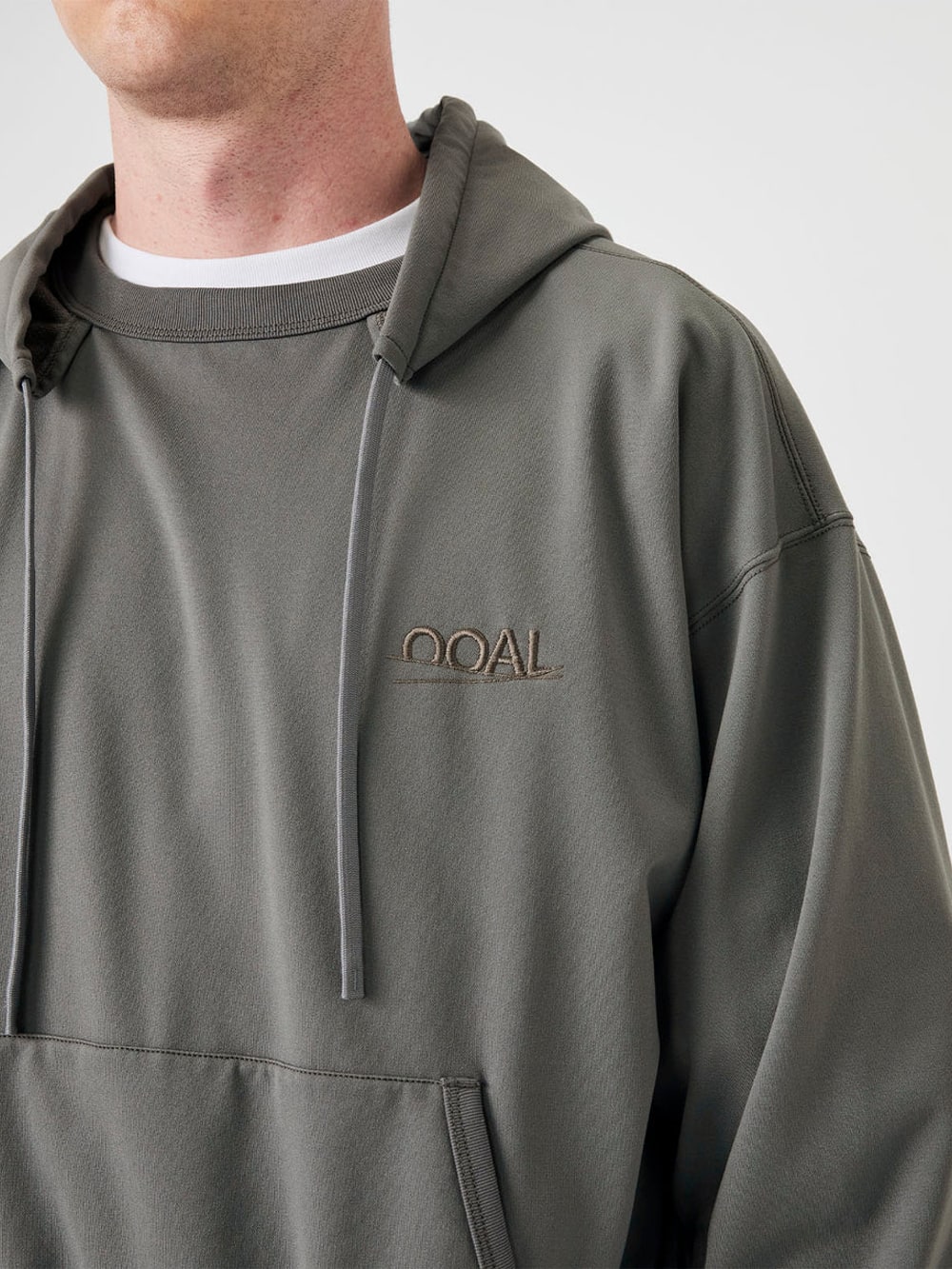 OOAL Polyester Pile Hoodie - Charcoal