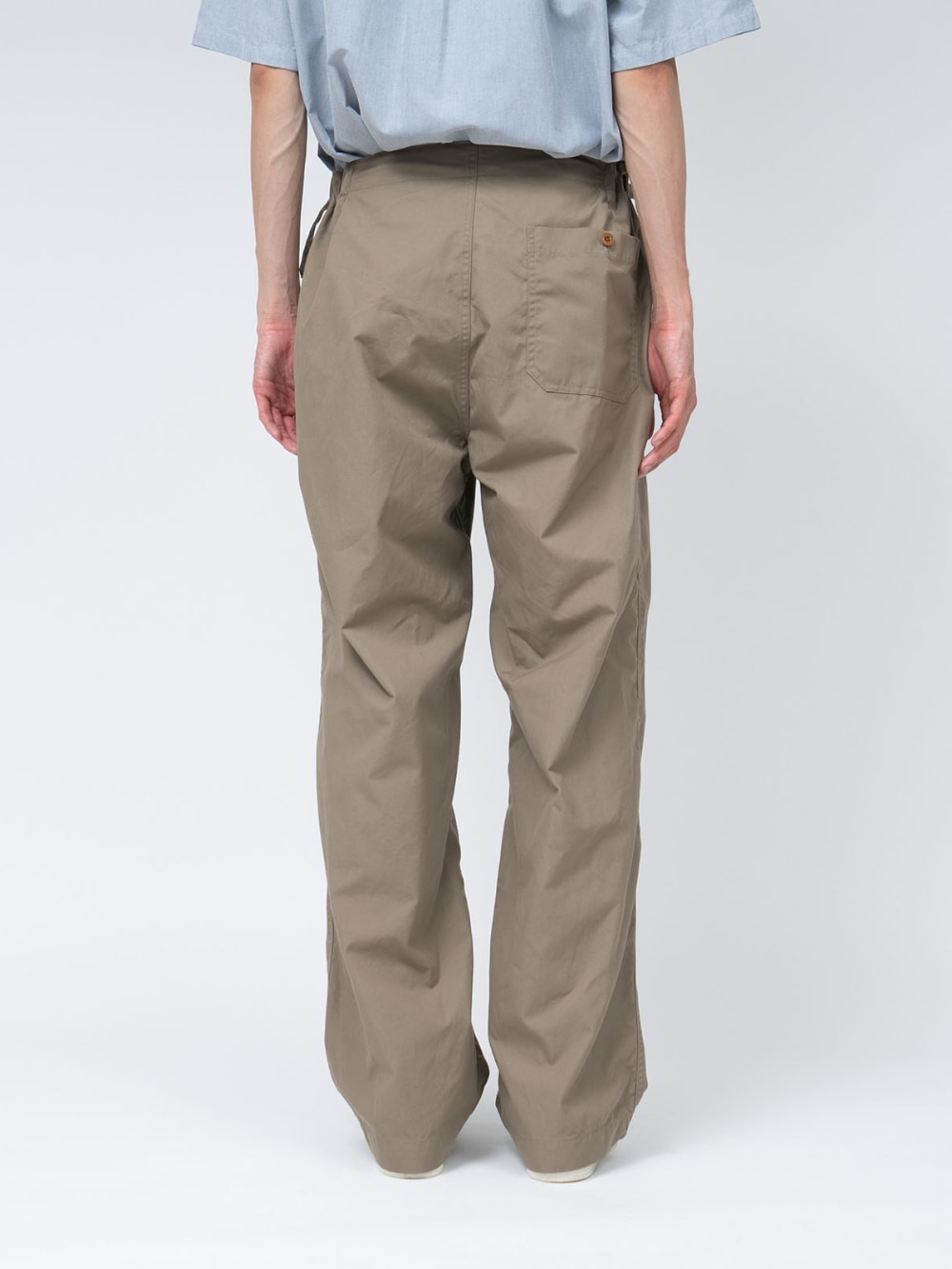 Nanamica: Side Belt Wide Pants - Taupe | Gotengo Menswear