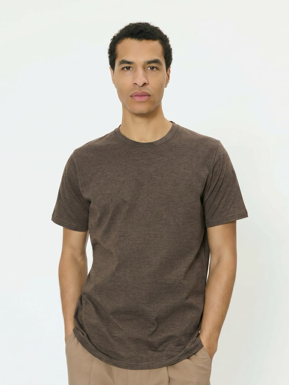 Jermane Mini Stripe T Shirt - Caribou