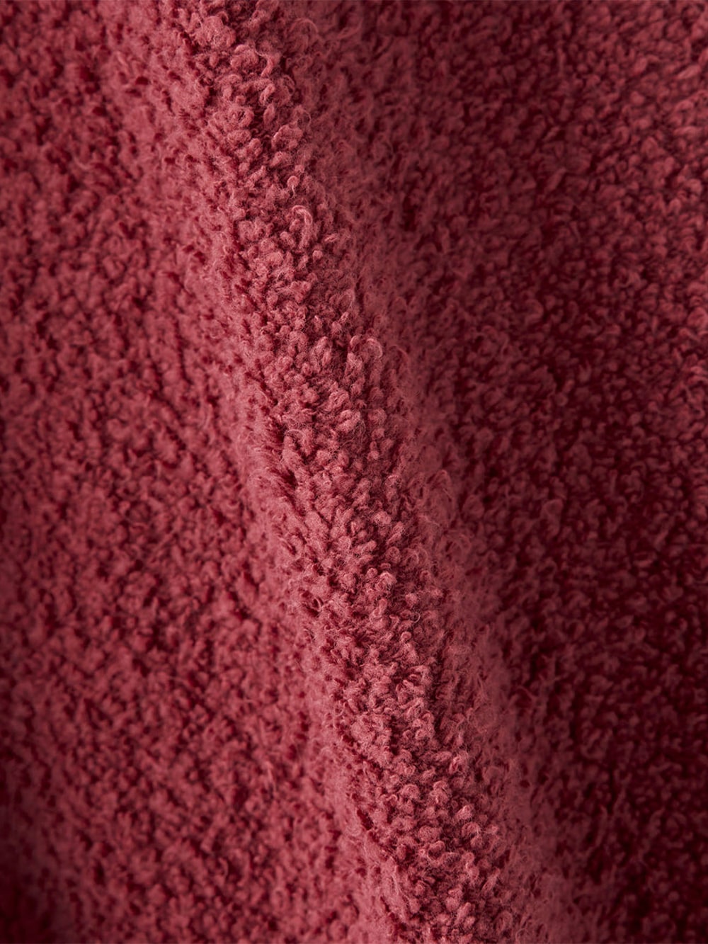 OOAL Sweat Cardigan - Dark Red